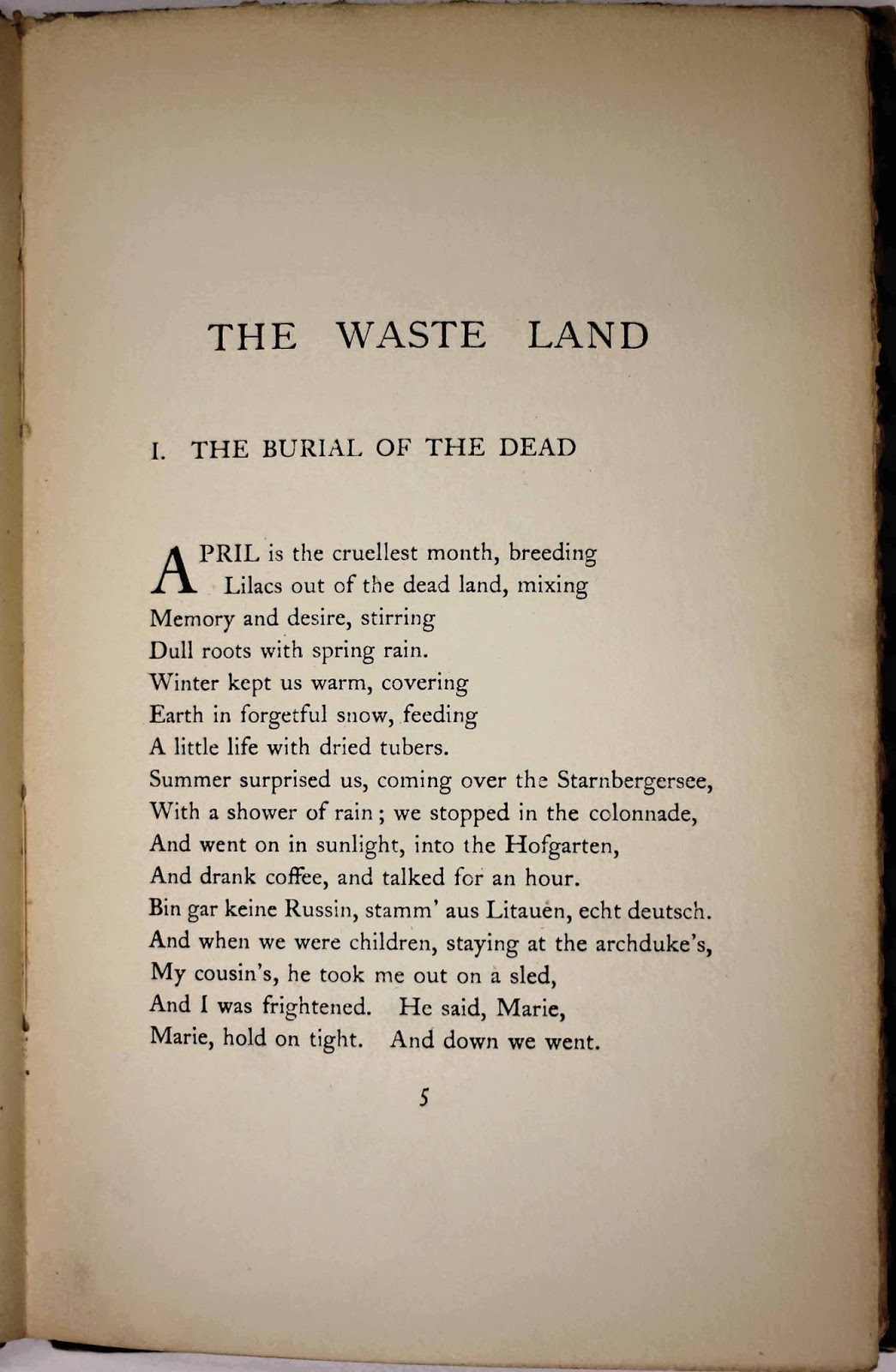 Writing my research paper t.s. eliot?s the waste land ? can we learn from the past ?